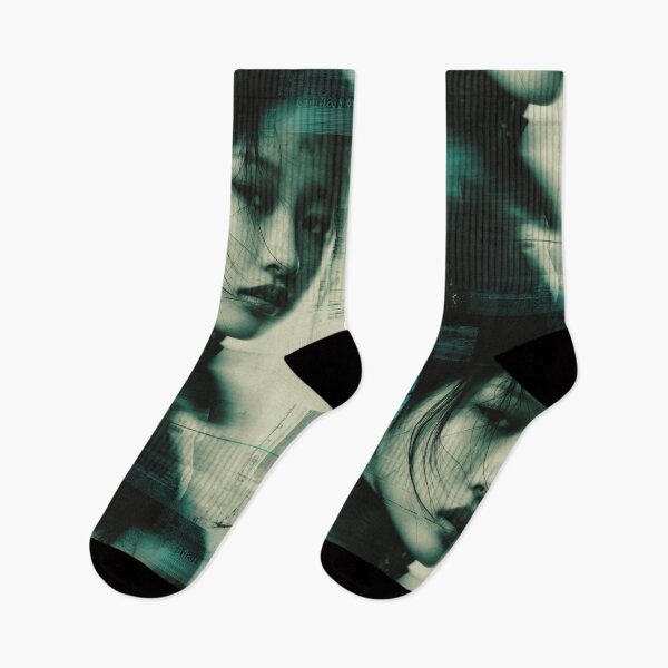 Item preview, Dreamy Afterimage - Liminal Dreampunk Glitch Portrait Art designed and sold by WartonnoArt.