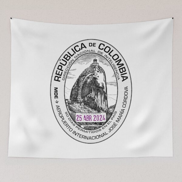Item preview, Passport Stamp - Medellín, Colombia designed and sold by travelwitheric.