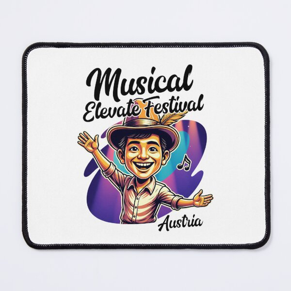 Item preview, Musical Elevate Festival Austria T-Shirt | Colorful Music Note Festival Design | Music Lover Graphic Tee & Sticker designed and sold by Sushikidsntod.