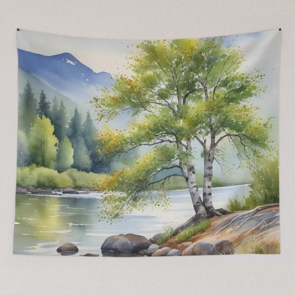 Item preview, Birch tree by the river designed and sold by Kraftbaum.