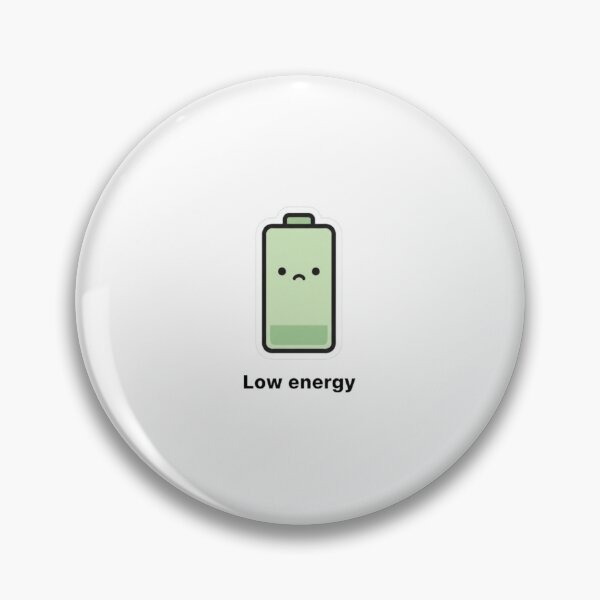Item preview, Low Energy Battery Sticker – Minimal Relatable Burnout Humor designed and sold by Vegasstickers.
