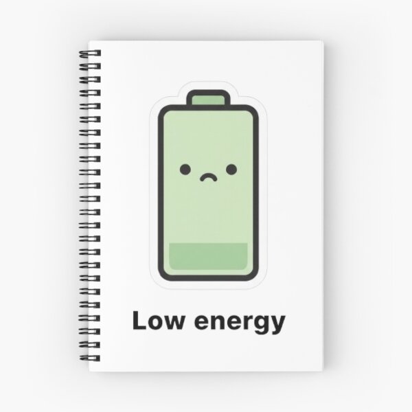 Item preview, Low Energy Battery Sticker – Minimal Relatable Burnout Humor designed and sold by Vegasstickers.