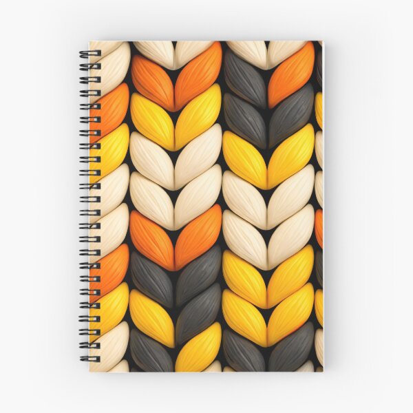 Item preview, Autumn Knit Chevron – Cozy Leaf Stitch Pattern designed and sold by Kaleidoscope Print.