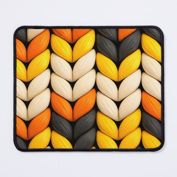 Item preview, Autumn Knit Chevron – Cozy Leaf Stitch Pattern designed and sold by Kaleidoscope Print.