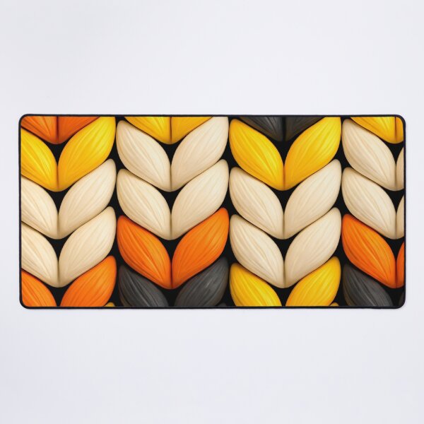 Item preview, Autumn Knit Chevron – Cozy Leaf Stitch Pattern designed and sold by Kaleidoscope Print.