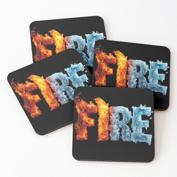 Item preview, Fire and Ice Elemental Typography - Epic Fantasy Text Art designed and sold by PACS0011.