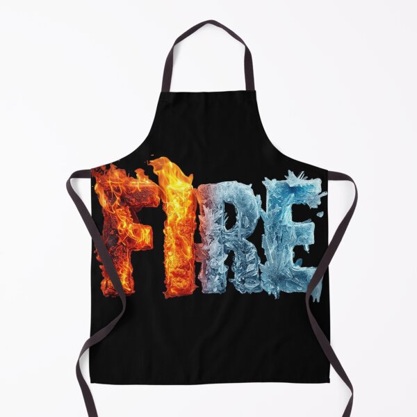 Item preview, Fire and Ice Elemental Typography - Epic Fantasy Text Art designed and sold by PACS0011.