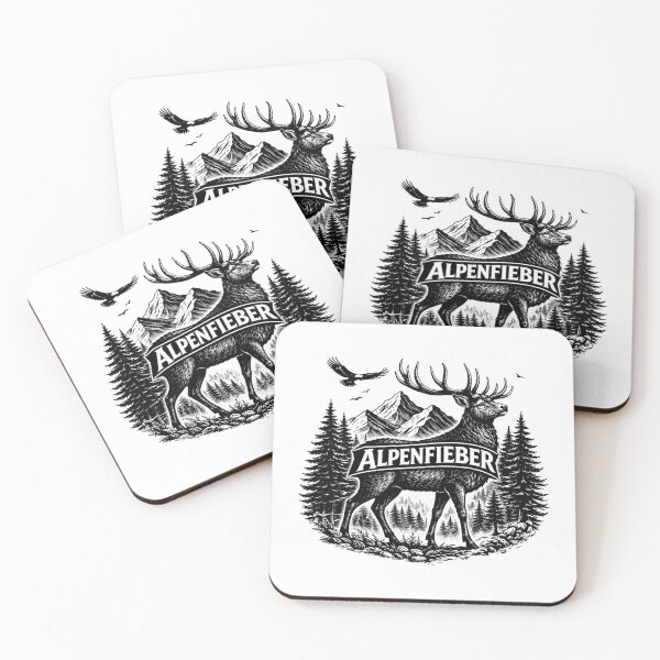 Item preview, Deer in the Alps with logo designed and sold by Alpenfieber.