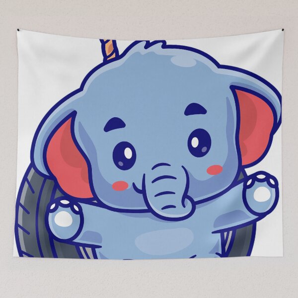 Item preview, Adorable Elephant Unicorn Nursery Design designed and sold by StreetVibe-IND.
