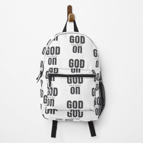 Item preview, God Carries On – Christian Faith Typography T-Shirt Design designed and sold by CrossCrafted.