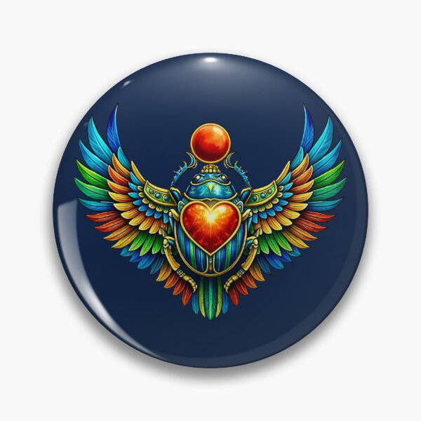 Item preview, Egyptian Winged Heart Scarab - Sacred Symbol designed and sold by Myra365Art.