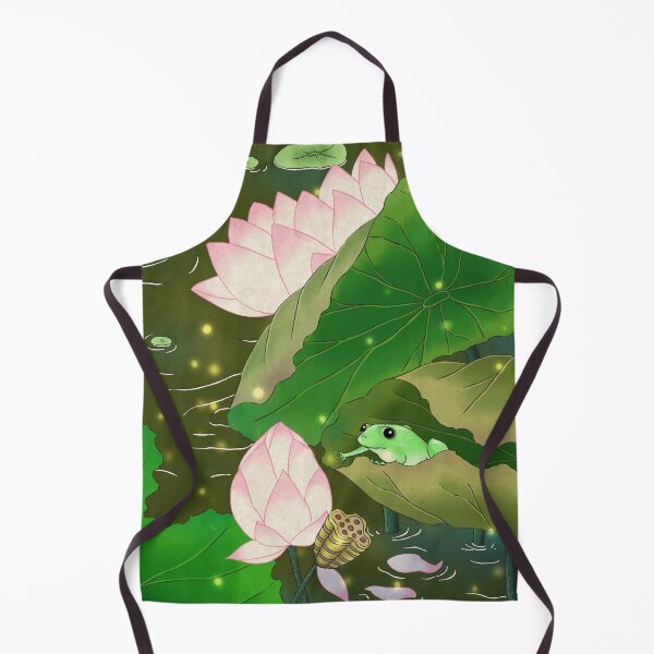 Item preview, Whispering Fireflies, Golden Night on the Lotus Pond designed and sold by QamarART Paintings.