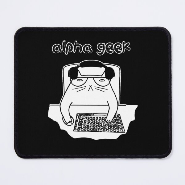 Item preview, Alpha geek cat designed and sold by eri-morie.