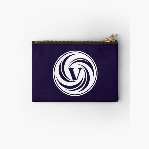 Item preview, Letter V Monogram - Vortex Samurai Crest (White on Dark) designed and sold by ZenCircle.