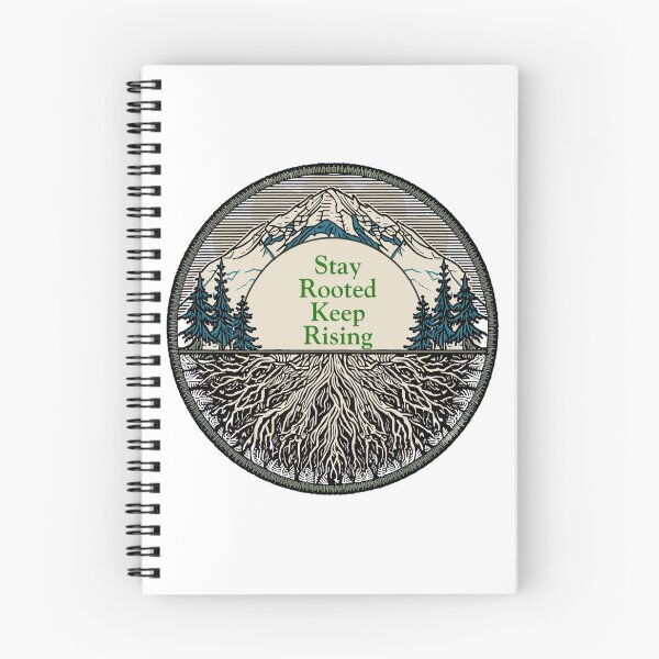 Item preview, Stay Rooted Keep Rising - Vintage Mountain & Tree Roots Nature Graphic designed and sold by Jira-Indejang.