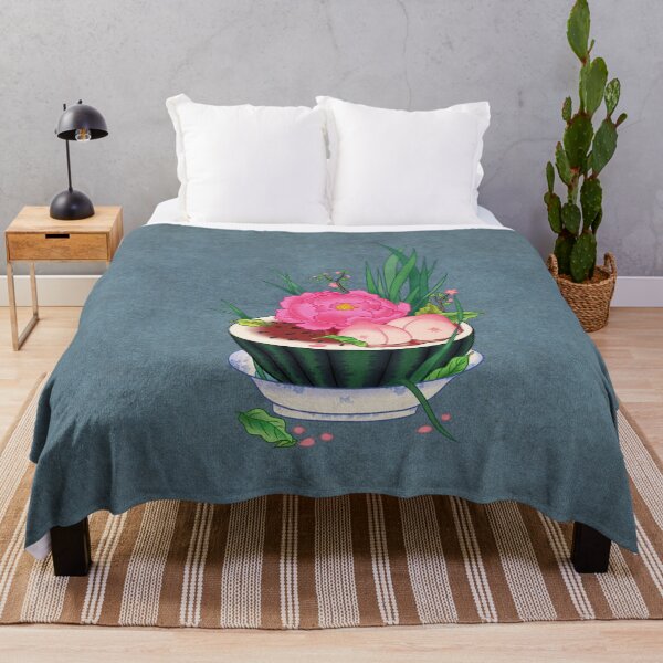 Item preview, Modern Harvest, Peonies and Summer Fruits on Silver Grey designed and sold by QamarART Paintings.