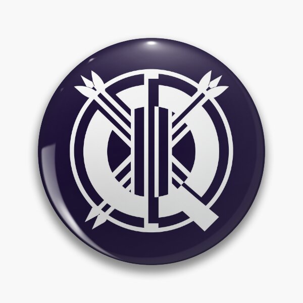 Item preview, Letter Q Monogram - Quiver Samurai Crest (White on Dark) designed and sold by ZenCircle.