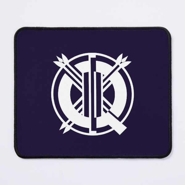 Item preview, Letter Q Monogram - Quiver Samurai Crest (White on Dark) designed and sold by ZenCircle.
