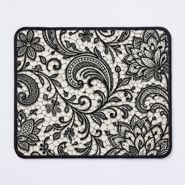 Item preview, Black Lace Floral Filigree Seamless Pattern designed and sold by Kaleidoscope Print.
