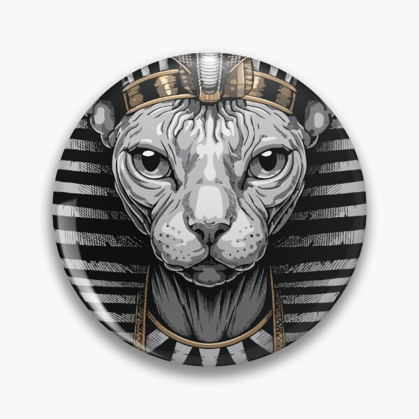Item preview, Majestic Pharaoh Sphynx Cat: Winged Ancient Egyptian Art  | Ancient Egypt Art designed and sold by GulfSignature.