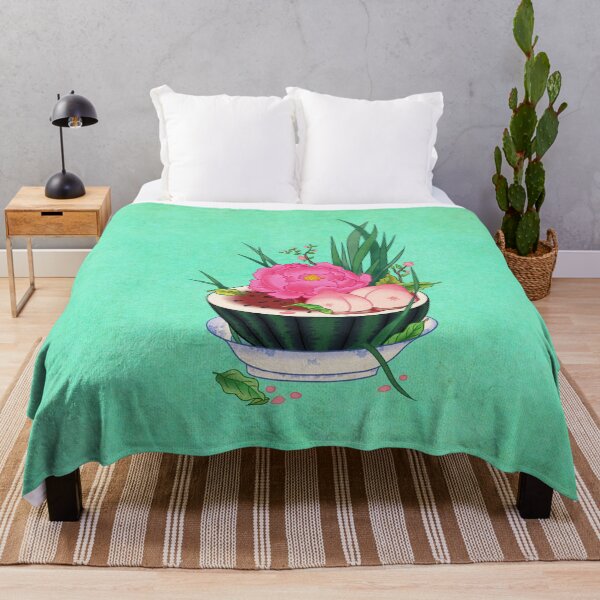 Item preview, Mint Summer Breeze, Peonies and Bountiful Fruits designed and sold by QamarART Paintings.
