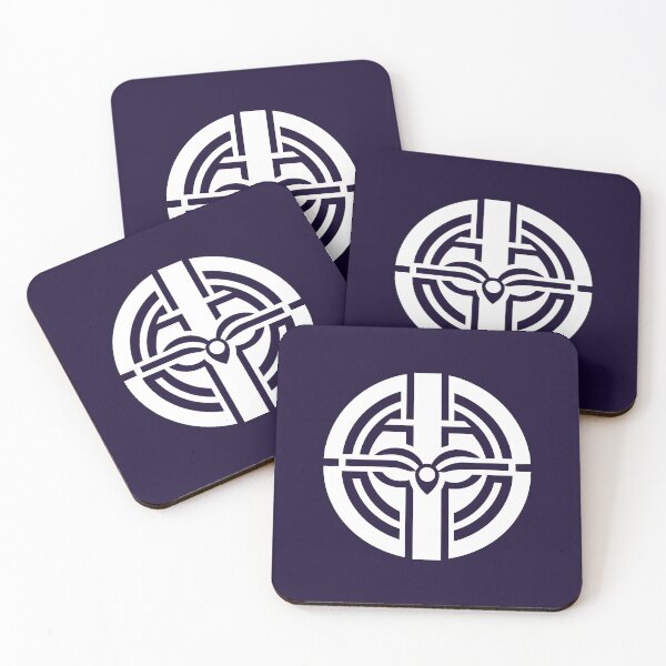 Item preview, Letter I Monogram - Iris Samurai Crest (White on Dark) designed and sold by ZenCircle.