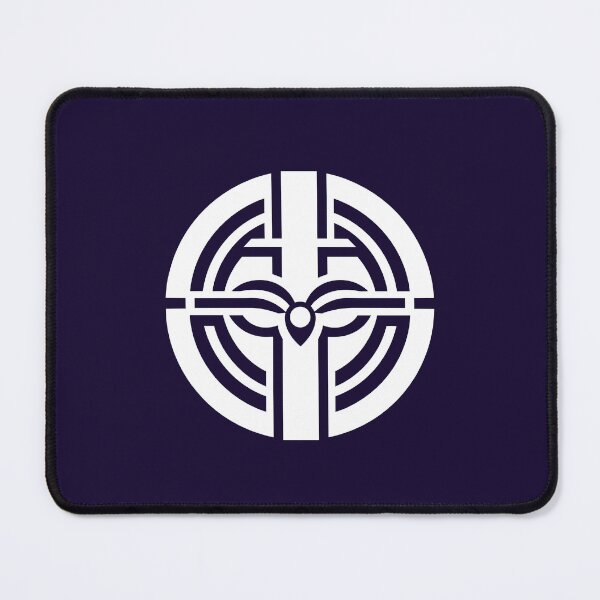 Item preview, Letter I Monogram - Iris Samurai Crest (White on Dark) designed and sold by ZenCircle.