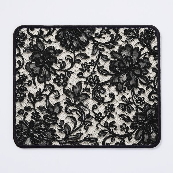 Item preview, Elegant Black Chantilly Lace Floral Pattern designed and sold by Kaleidoscope Print.