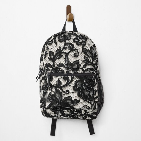 Item preview, Elegant Black Chantilly Lace Floral Pattern designed and sold by Kaleidoscope Print.