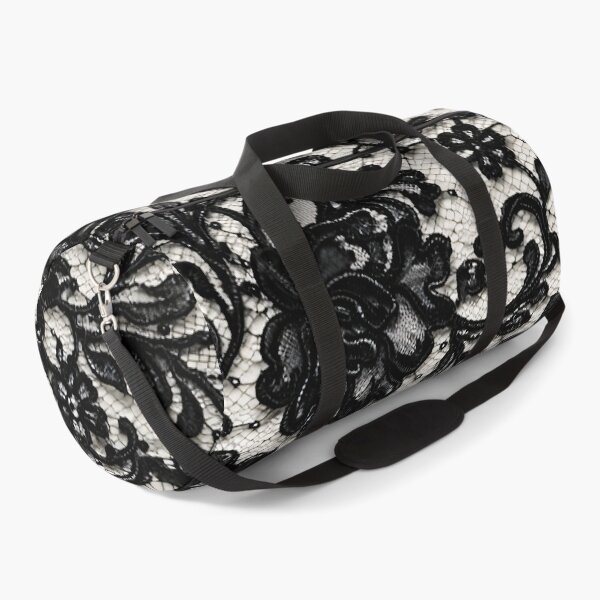Item preview, Elegant Black Chantilly Lace Floral Pattern designed and sold by Kaleidoscope Print.