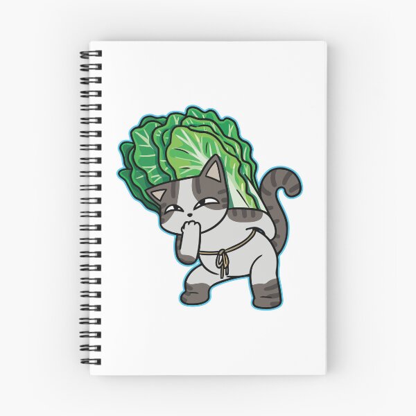 Item preview, Cute Shy Cat Wearing Cabbage Hat designed and sold by fspwbv.