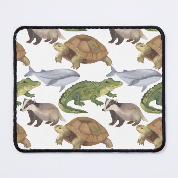 Item preview, Watercolor painted ocan reptile animals themed designed and sold by SILVERAPPLE.