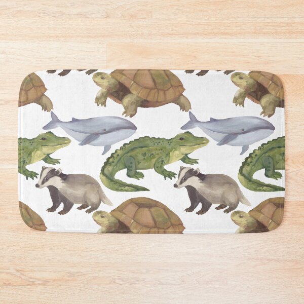 Item preview, Watercolor painted ocan reptile animals themed designed and sold by SILVERAPPLE.