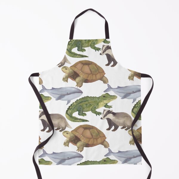 Item preview, Watercolor painted ocan reptile animals themed designed and sold by SILVERAPPLE.
