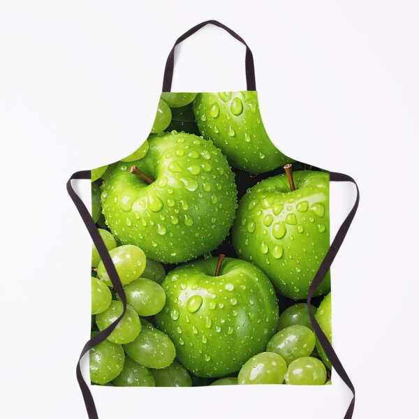 Item preview, Fresh Green Apples & Grapes — Juicy Dew Drops designed and sold by Kaleidoscope Print.