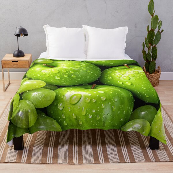 Item preview, Fresh Green Apples & Grapes — Juicy Dew Drops designed and sold by Kaleidoscope Print.