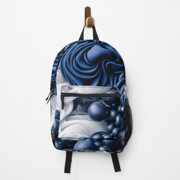 Item preview, Midnight Blue Satin & Silver Mist — Abstract Luxury Texture designed and sold by Kaleidoscope Print.