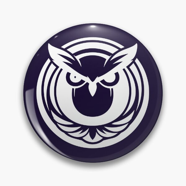 Item preview, Letter O Monogram - Owl Samurai Crest (White on Dark) designed and sold by ZenCircle.