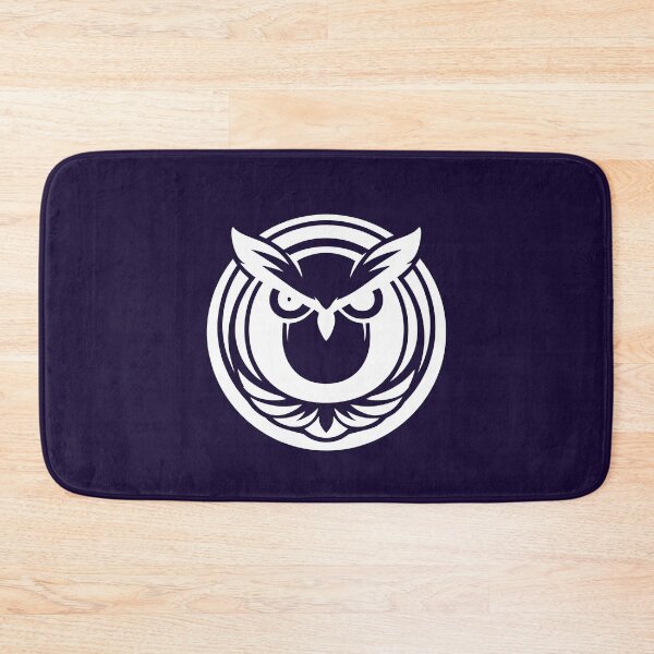 Item preview, Letter O Monogram - Owl Samurai Crest (White on Dark) designed and sold by ZenCircle.