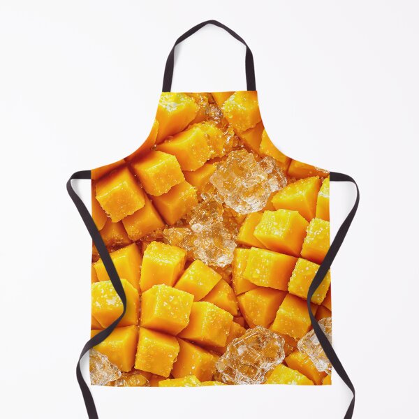 Item preview, Juicy Mango Cubes on Ice — Tropical Summer Pattern designed and sold by Kaleidoscope Print.