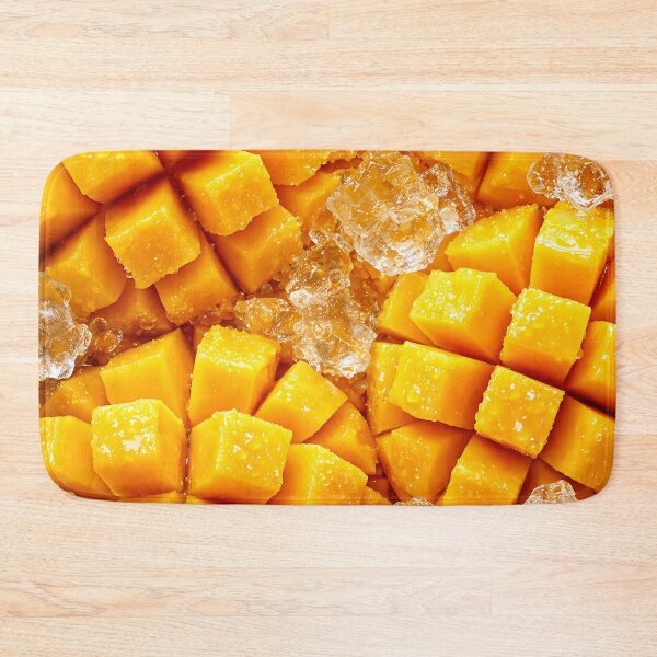 Item preview, Juicy Mango Cubes on Ice — Tropical Summer Pattern designed and sold by Kaleidoscope Print.