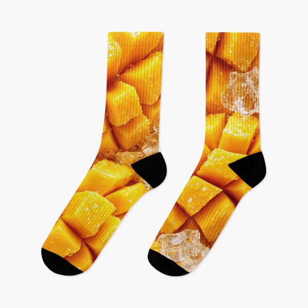 Item preview, Juicy Mango Cubes on Ice — Tropical Summer Pattern designed and sold by Kaleidoscope Print.
