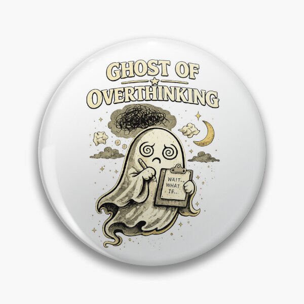 Item preview, ghost of overthinking designed and sold by Say-it-out-loud.