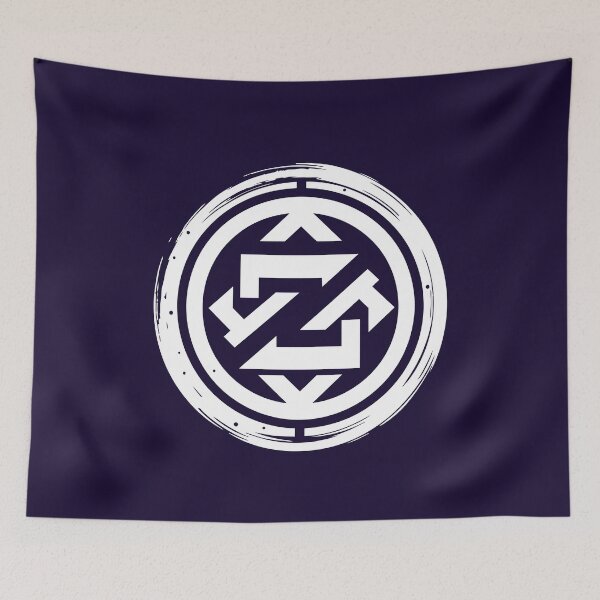 Item preview, Letter Z Monogram - Zen Circle Samurai Crest (White on Dark) designed and sold by ZenCircle.