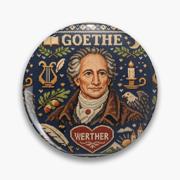 Item preview, Goethe portrait in a classic literary knitting pattern designed and sold by Mauswohn.