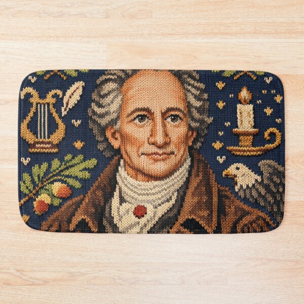 Item preview, Goethe portrait in a classic literary knitting pattern designed and sold by Mauswohn.