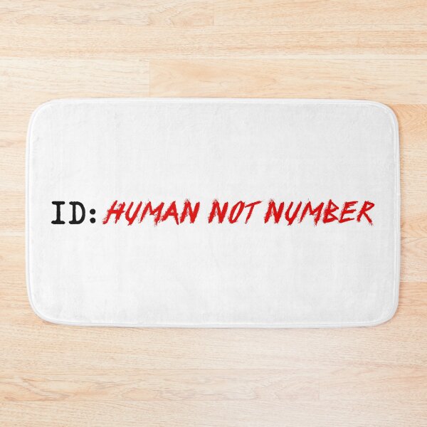 Item preview, human not number - street art graffiti rebellion designed and sold by XIOMOS.