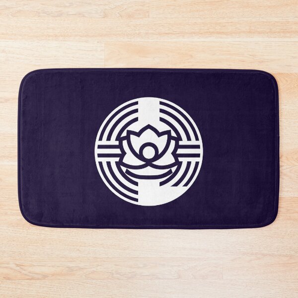 Item preview, Letter L Monogram - Lotus Samurai Crest (White on Dark) designed and sold by ZenCircle.