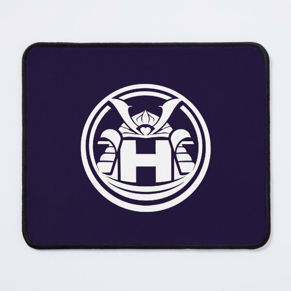 Item preview, Letter H Monogram - Helmet Samurai Crest (White on Dark) designed and sold by ZenCircle.