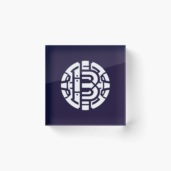 Item preview, Letter B Monogram - Bamboo Samurai Crest (White on Dark) designed and sold by ZenCircle.